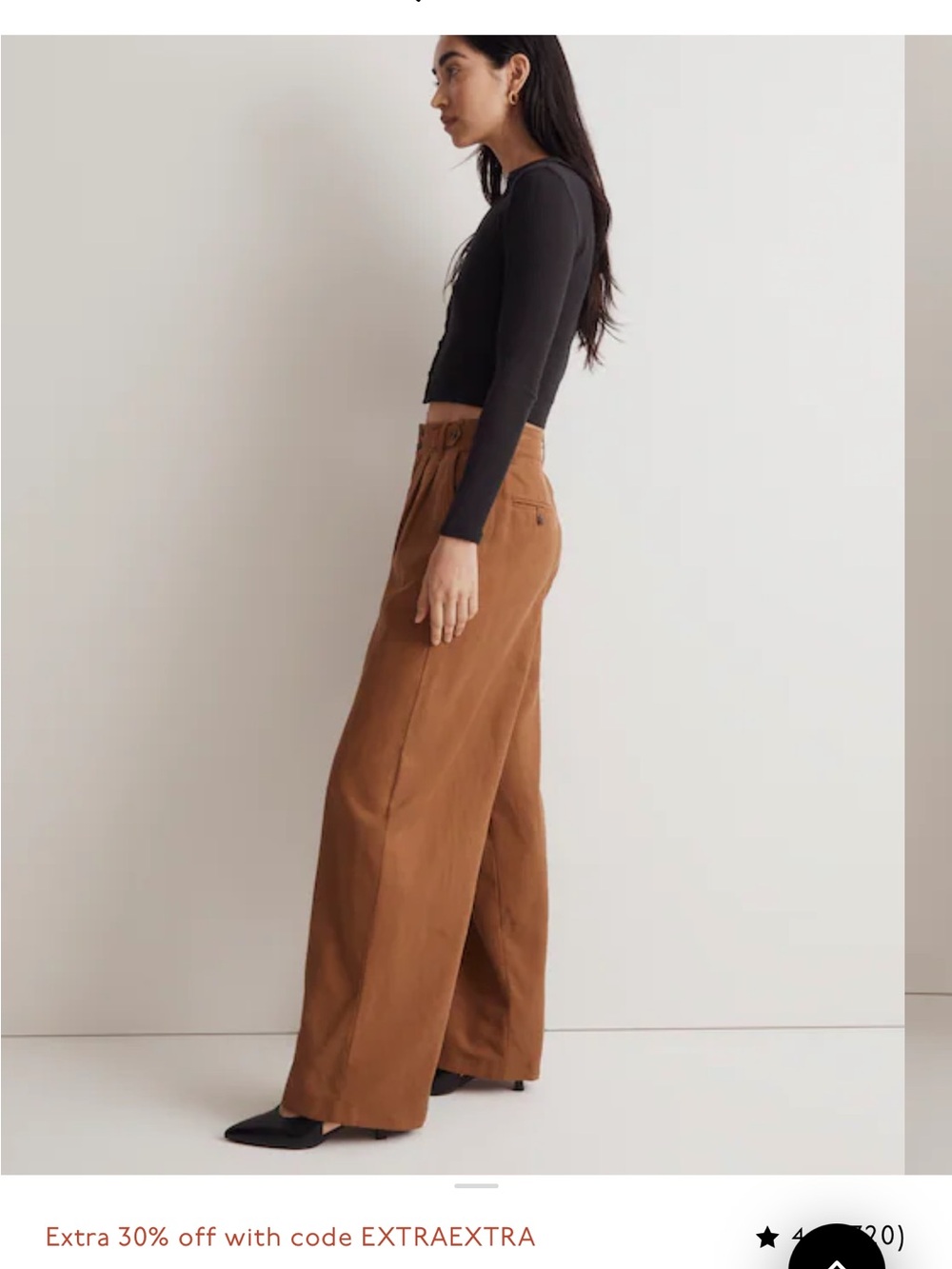 Madewell Harlow Wide-Leg Pant - Picture 2 of 10